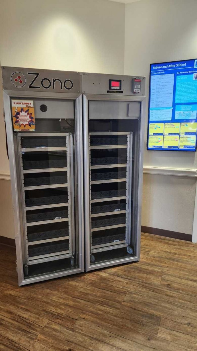 At Childrens Lighthouse Keller at North Tarrant Pkwy , your child's health is our top priority, which is why we use the ZONO™ Sanitizing Machine. This advanced system utilizes ozone ( O3)  to kill 99.9% of bacteria and common viruses—including Norovirus—on hard and soft surfaces without harsh chemicals. The 30-minute cycle keeps toys, electronics, books, and rest mats constantly sanitized for safety.