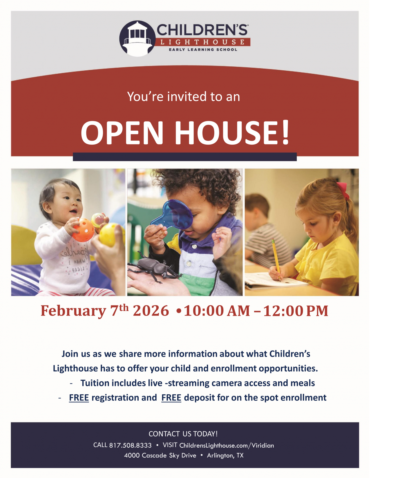 Open House -  February 7, 2026